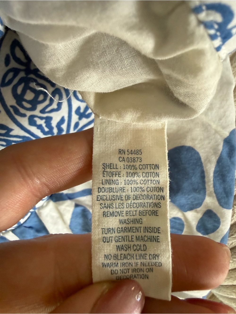 Vintage American Eagle Y2K AE Blue Floral Print Cotton Mini Skirt Bubble Hem - Picture 8 of 8